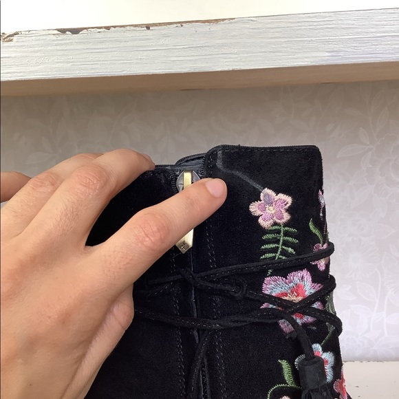 Sam Edelman Embroidered Suede Boots - Picture 7 of 14